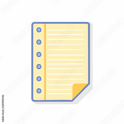 Lined Paper with Holes