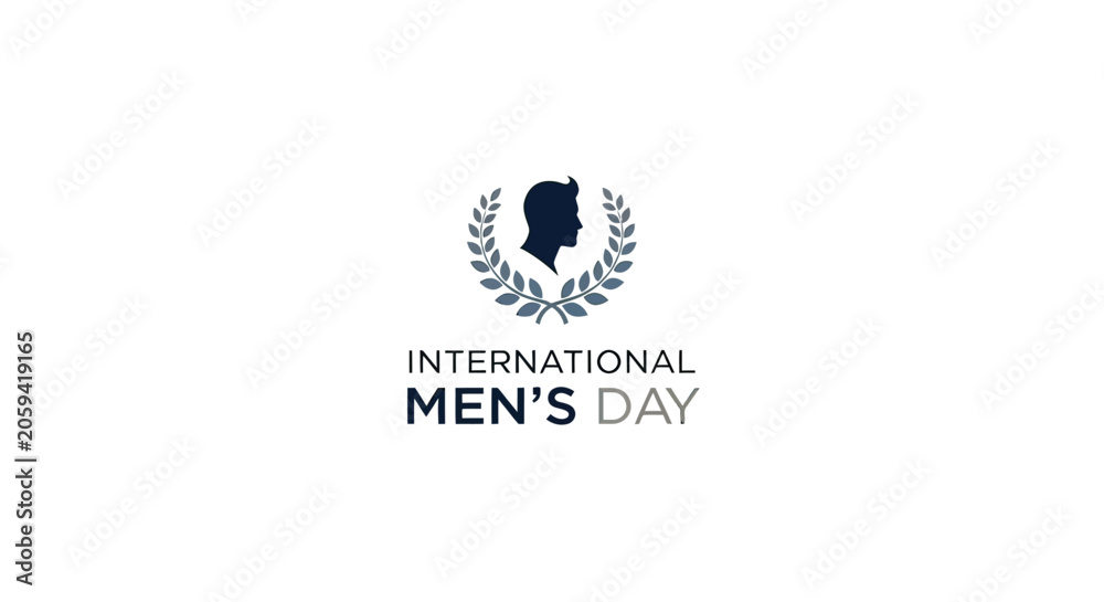 Fototapeta premium International Mens Day Logo Design Element 1.