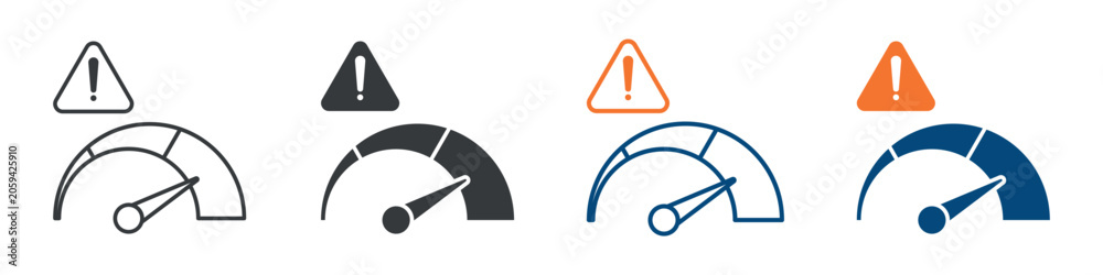 Foto Risk Level Icon Set Multiple Style Collection