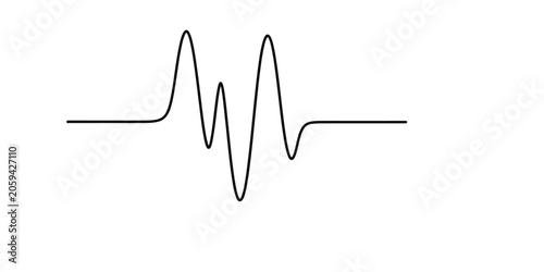 Abstract sound wave