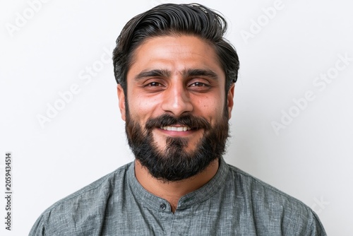 Man smiling happy face portrait