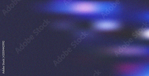 Tableau sur toile Abstract dark blue and purple grainy gradient with light flares creating a moder