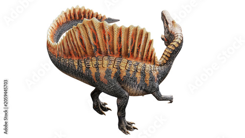 Φωτογραφία Realistic rendering of a Spinosaurus dinosaur.