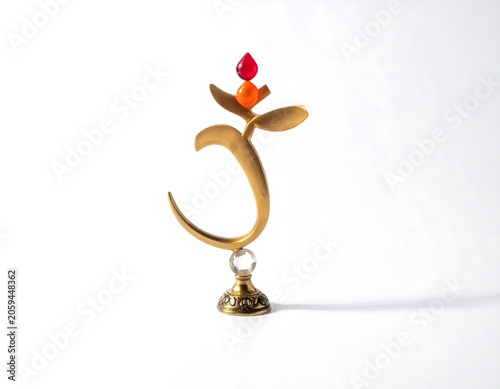 Om symbol on white.