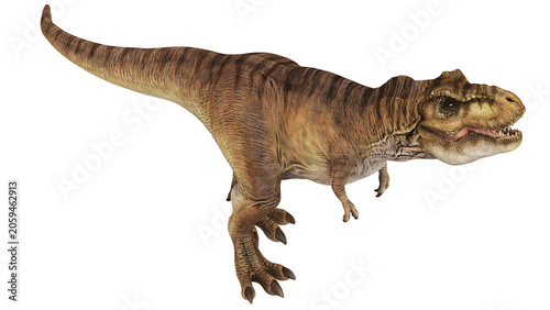 Tablou pe pânză Realistic depiction of a fierce T-Rex dinosaur.