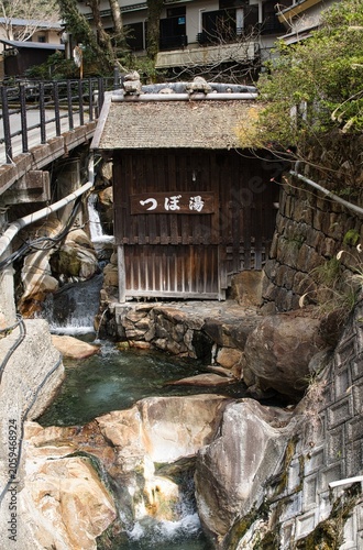 和歌山　湯の峰温泉風景