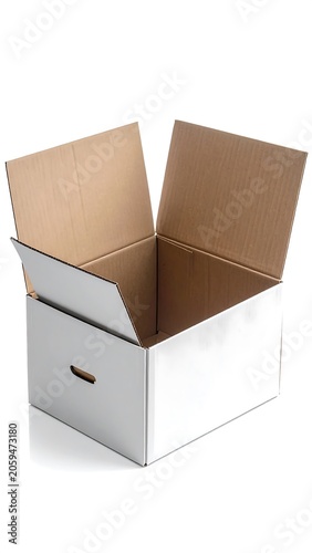 Open Box on White.