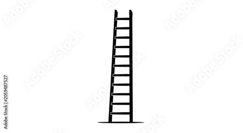 Konstfotografi Straight Ladder Silhouette Vector