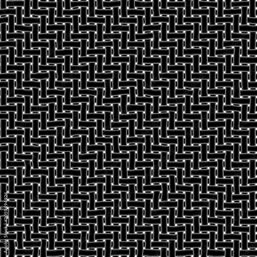 Fotografie Grainy basketry dry grass carpet, seamless textile pattern.