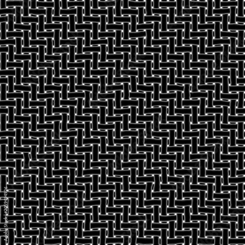 Fényképezés Grainy basketry dry grass carpet, seamless textile pattern.