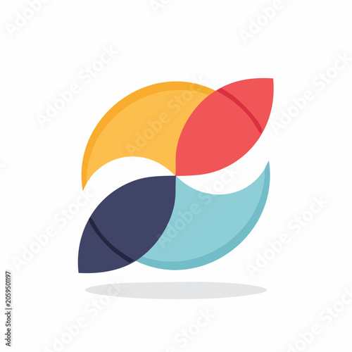 Abstract Colorful Swirl Logo Design