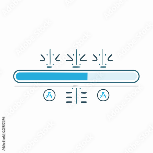 Loading Bar with Abstract Symbols