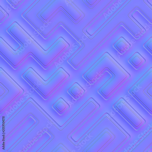Futuristic Circuit Maze Normal Map for Hard Surface Modeling