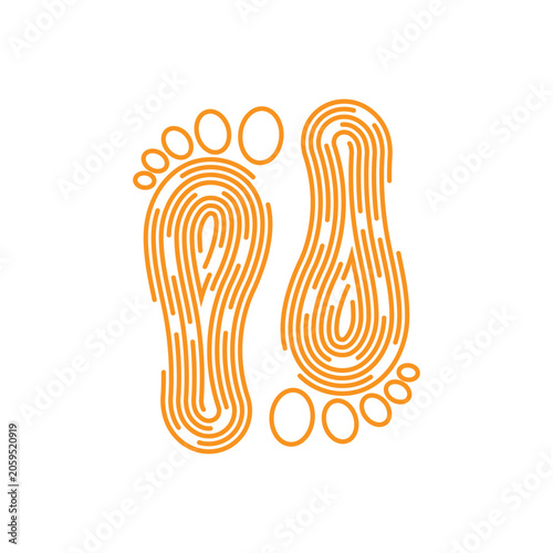 foot ilustration Logo vector Template