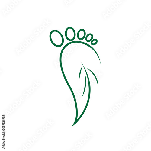 foot ilustration Logo vector Template