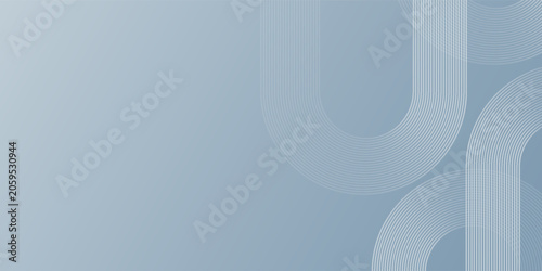 Abstract circle lines on gray background. Geometric stripe line art design simple