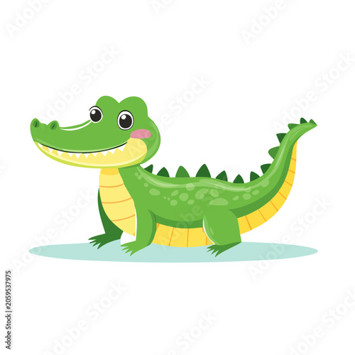 Cartoon Crocodile Illustration
