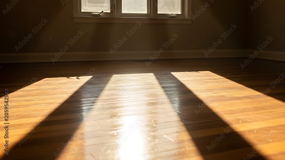 Fototapeta premium Modern minimalist interior hallway with warm lighting.