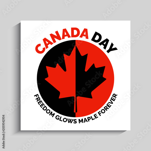 Happy Canada Day social media Instagram post banner template