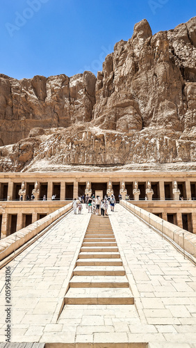 The mortuary temple of Hatshepsut, Egypt.