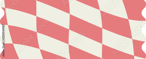 coral diagonaltile tape tape clipart isolated on white