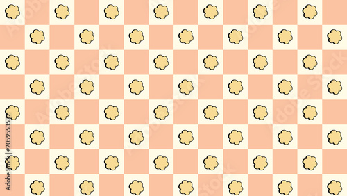 peach cream tile background