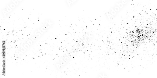 Foto Black ink splatters on white grunge background vector illustration for creative
