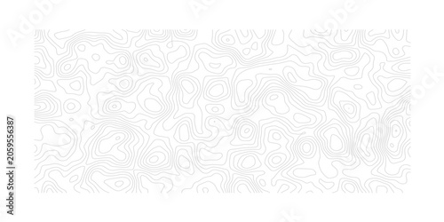 Fotografía Abstract Topographic Terrain Texture with Seamless Contour Lines and Natural For