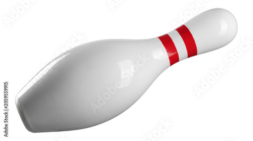 Bowling pin isolated on transparent background