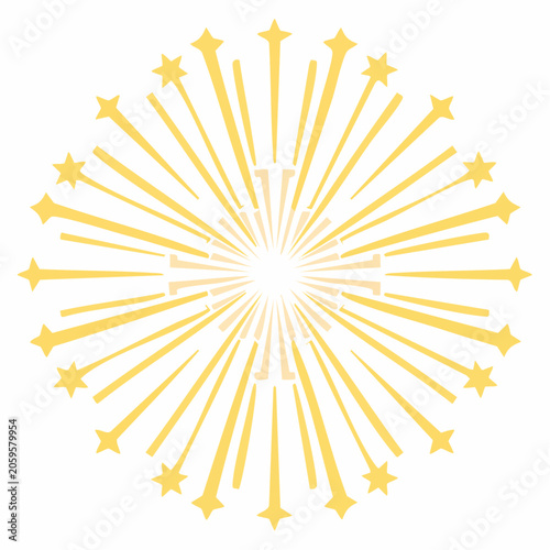 Yellow Starburst Explosion Graphic