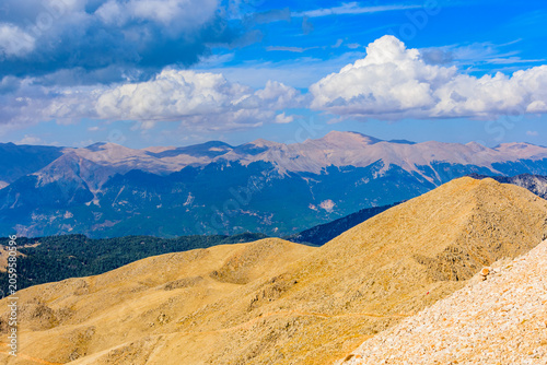 View on Taurus mountains from the summit of Tahtali mountain