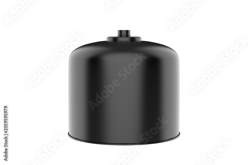Glossy Gas Canister isolated on white background. 3d illustration