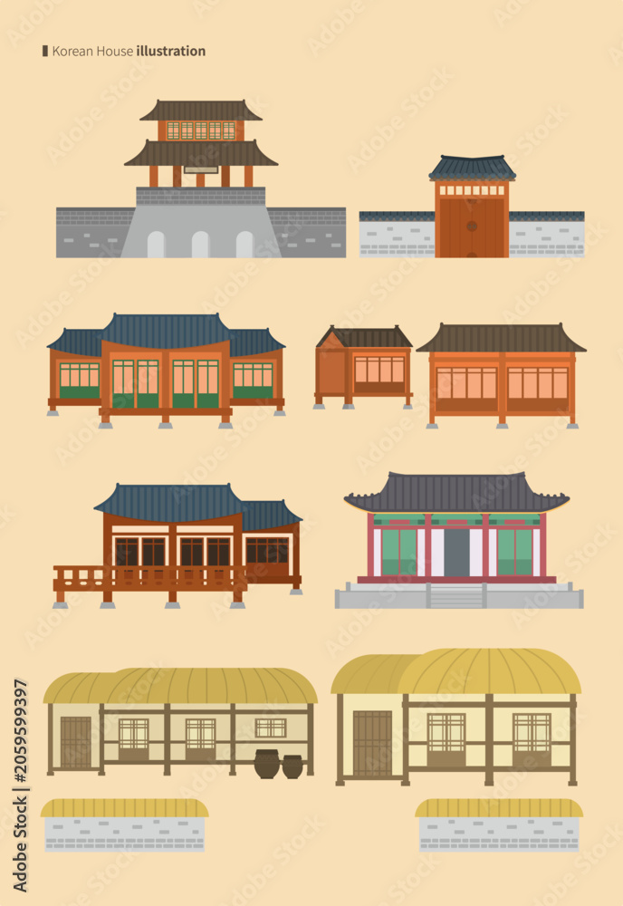 Fototapeta premium 한국 한옥
