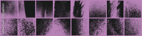 Noise grain texture pack, grunge dust overlay background set.Distressed dust and grain texture bundle.Vintage grunge texture pack with spray paint and grain effects.