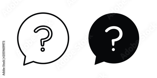 Schilderij op canvas Interrogation icon for your website and app ui designs