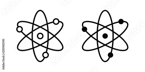 Tableau sur toile Physics icon for your website and app ui designs