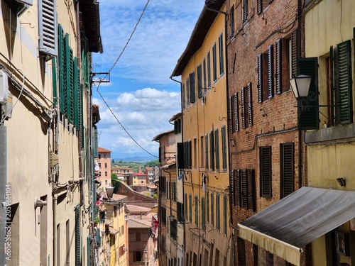 Schilderij op canvas Traditional medieval village in Tuscany, Italy, Europe