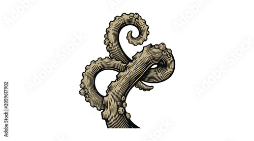Vintage metal treble clef musical symbol vector illustration.