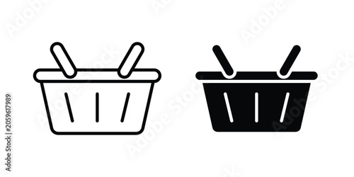 Tableau sur toile Shopping basket icon for your website and app ui designs