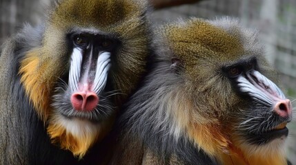 Majestic Baboon Pair in Natural Habitat
