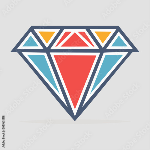Stylized Diamond Icon