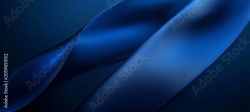 Elegant Satin Folds with Smooth Curves in Monochrome and Blue Nuances for Luxury Backgrounds
