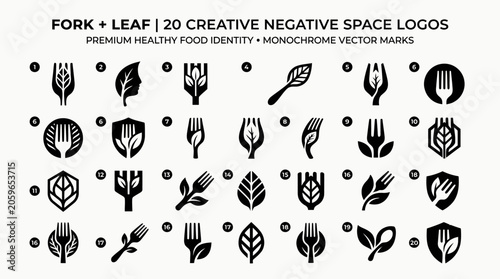 Set of black minimalist spoon and flame icons for spicy food logos, cooking concepts, and heat-related graphic design elements