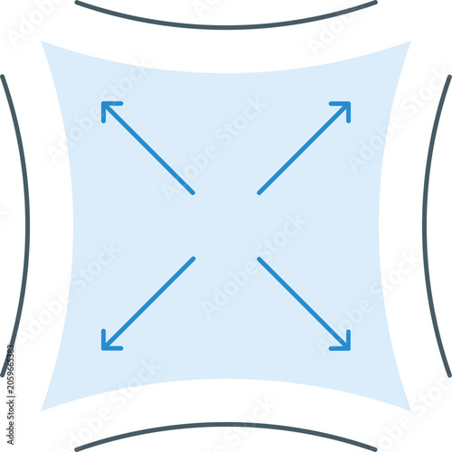 Tableau sur toile Elastic Illustration