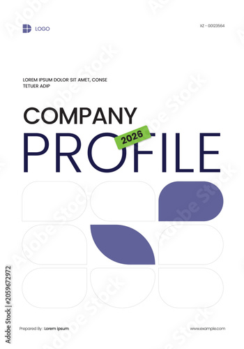 Creative Geometric Company Profile Brochure Template 