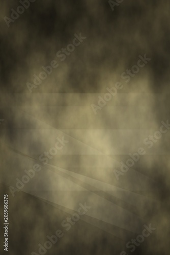 Golden light rays on dark background