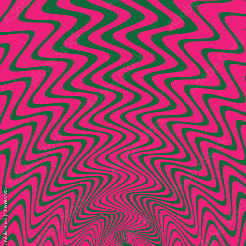 Foto Abstract simple green and pink colour seamless halftone thik to thin vertical arc wave line pattern for bener ,poster ,background and textile etc