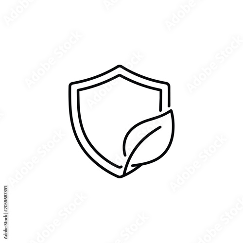 Safety Support and Abuse Prevention shield leaf icon, Safety Support and Abuse Prevention eco protection and safe care symbol