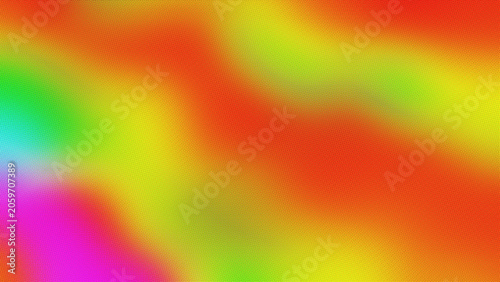 Bilde på lerret Authentic risograph halftone print texture with fiery red, yellow, and magenta dot gradients