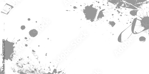 Fotografie Ink splat grunge background with paint splatter texture vector illustration desi
